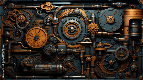 Super big machine technology background © avivmuzi