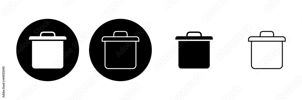 Trash icon set. trash can icon. delete icon vector. garbage Trash icon set. trash can icon. delete icon vector. garbage
