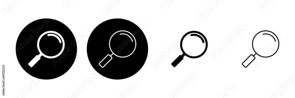 Search icon set. search magnifying glass icon Search icon set. search magnifying glass icon