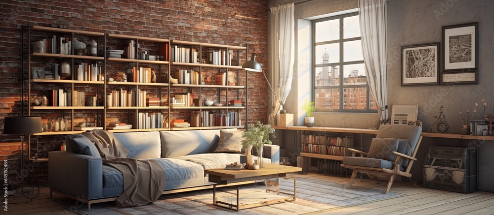 Obraz premium representation of the living room interior