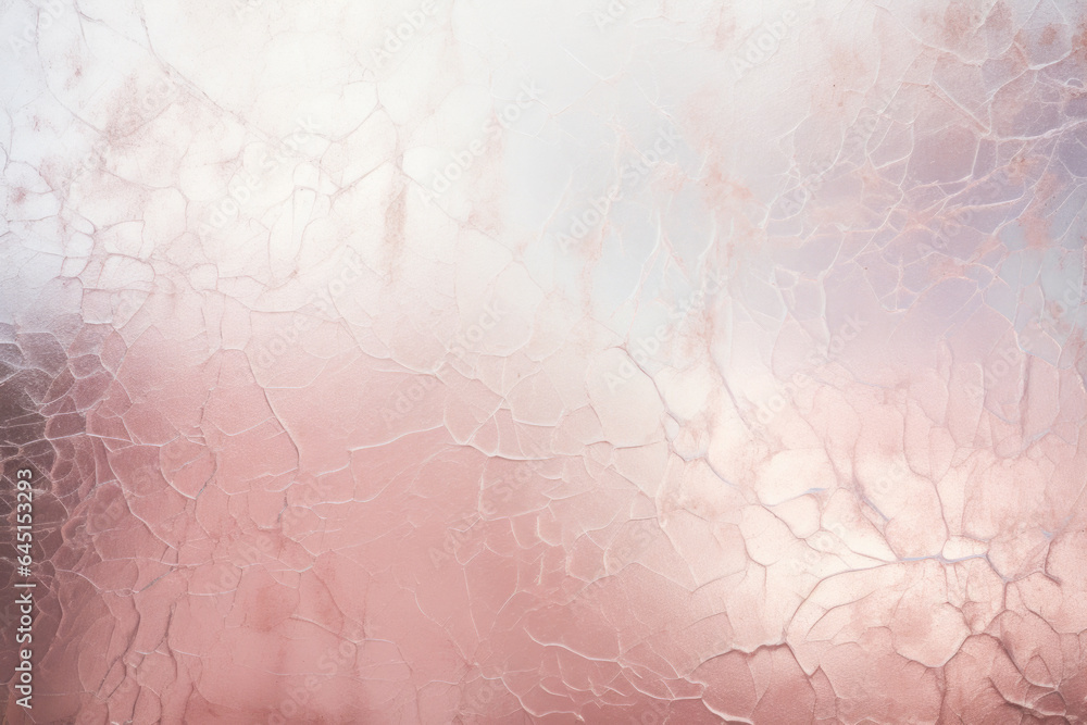 Pink Foil Silver Texture. Shimmer Metallic, Elegant Shine, Rose Gradient, Smooth Radiant, Shabby Creases. Aesthetic Backdrop for Design. Generative AI.