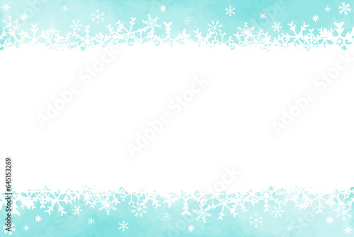 優しい色合いの雪の結晶の背景