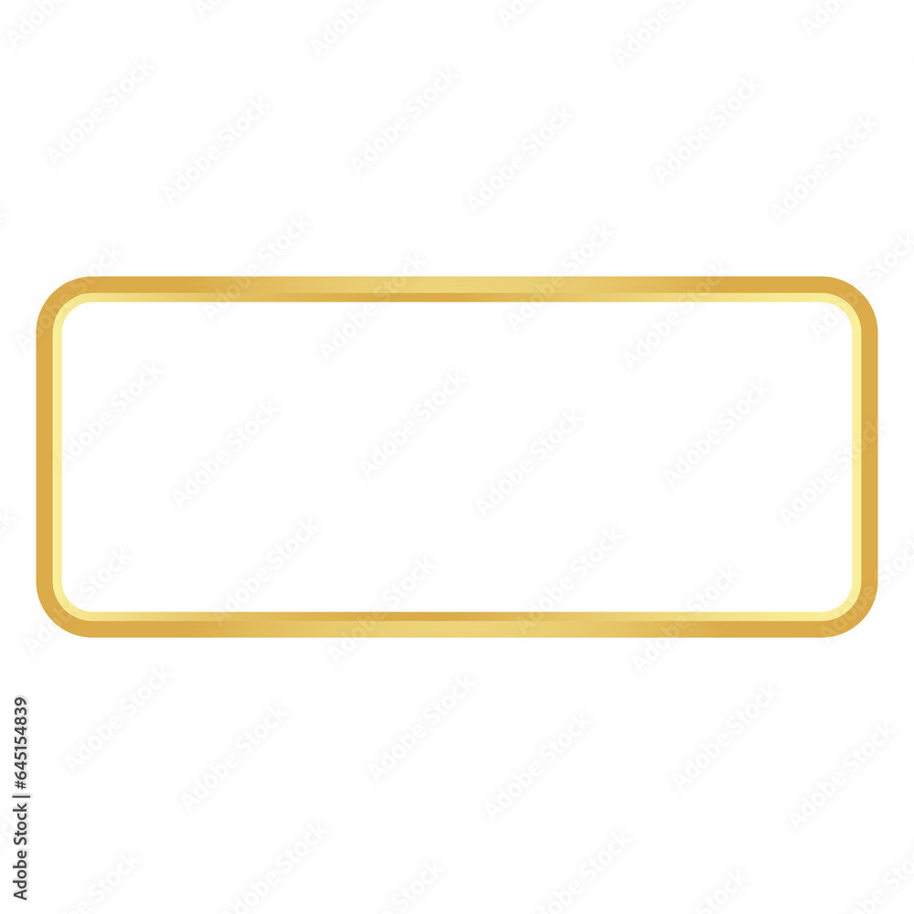 Rectangle golden frame border Rectangle golden frame border