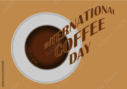 Día internacional del café. Taza de café 