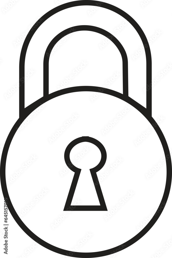 ock icon. locked black line icon. security symbol. Lock Icon in trendy flat style isolated on white background. Security symbol for your web site design, logo, app. ock icon. locked black line icon. security symbol. Lock Icon in trendy flat style isolated on white background. Security symbol for your web site design, logo, app.
