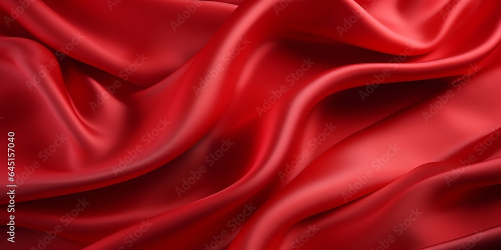 Obraz premium Wavy red fabric