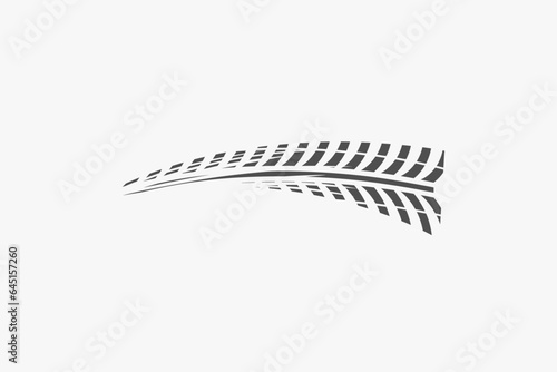 Illustration vector graphic of tire trail automotive. Good for symbol or  logo