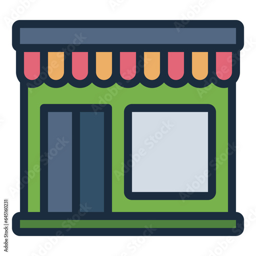 Grocery Store filled line icon