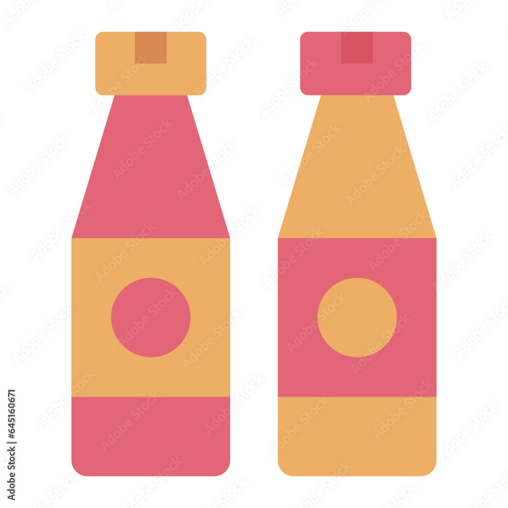 Soy Sauce flat icon Soy Sauce flat icon