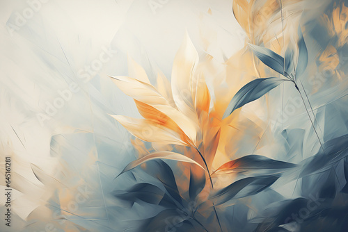 Abstract background with tropical flowers. Illustration for design of postcards, banners, posters,