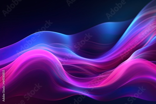 abstract futuristic background with pink blue glowing neon moving high speed wave lines and bokeh lights. Data transfer concept Fantastic wallpaper