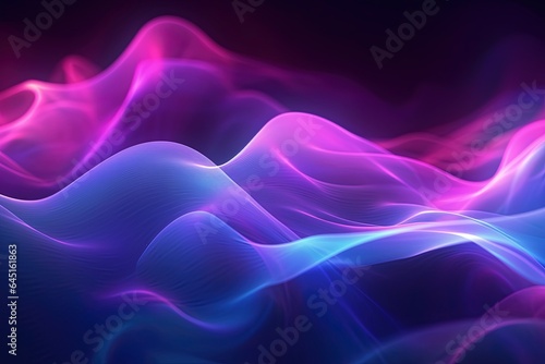 abstract futuristic background with pink blue glowing neon moving high speed wave lines and bokeh lights. Data transfer concept Fantastic wallpaper