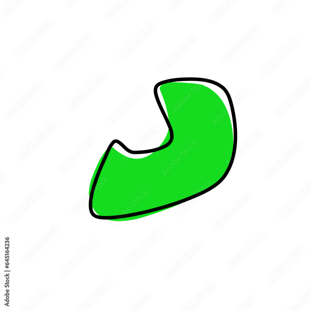 Organic green amoeba blob shape Organic green amoeba blob shape