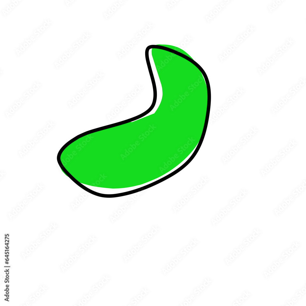 Organic green amoeba blob shape Organic green amoeba blob shape