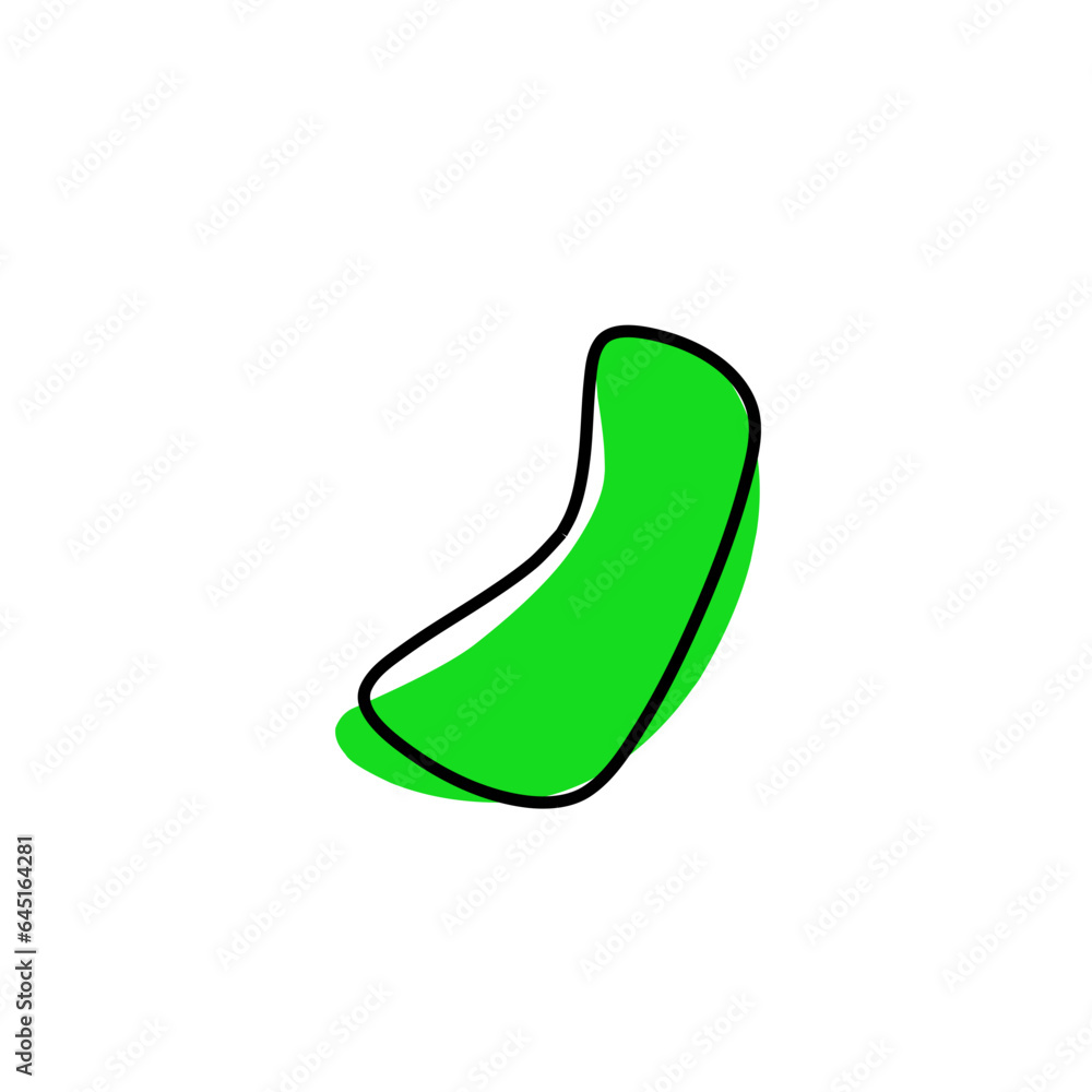 Organic green amoeba blob shape Organic green amoeba blob shape