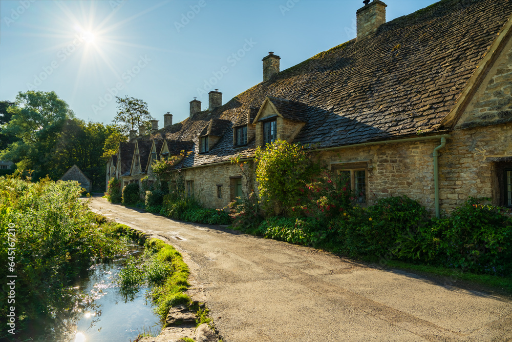 Arlington Row of Bibury village built in 1380 as a monastic wool store Arlington Row of Bibury village built in 1380 as a monastic wool store