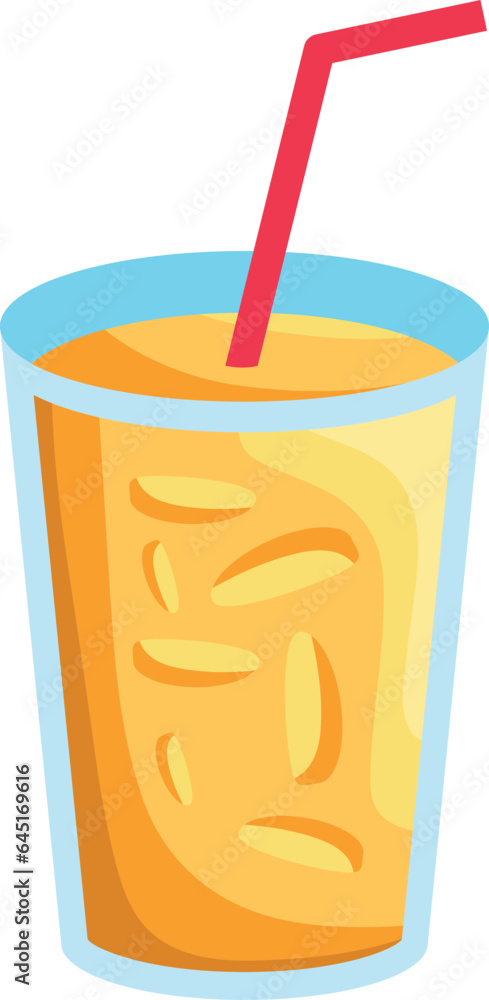 Fototapeta premium fruit drink of orange