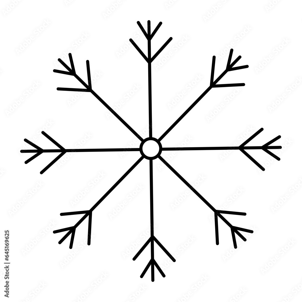 snowflake christmas winter cold pattern line icon snowflake christmas winter cold pattern line icon
