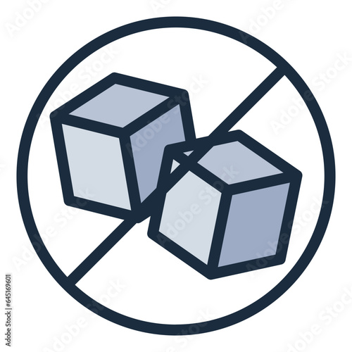 Sugar Free filled line icon