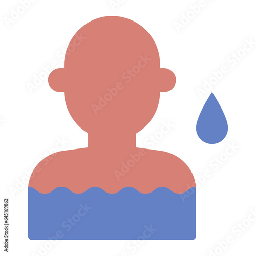Human Body Hydration flat icon