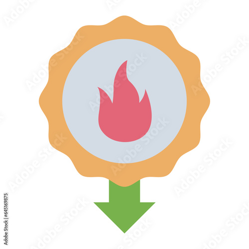 Low Calories flat icon