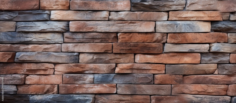 Texture of a brown brick wall on a stone background. Texture of a brown brick wall on a stone background.