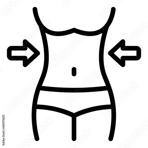 Lose Body Weight outline icon