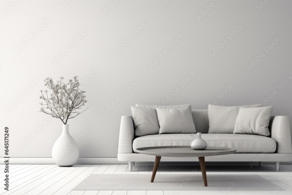 Cozy living room in a modern nordic designed home with plenty of natural light Cozy living room in a modern nordic designed home with plenty of natural light