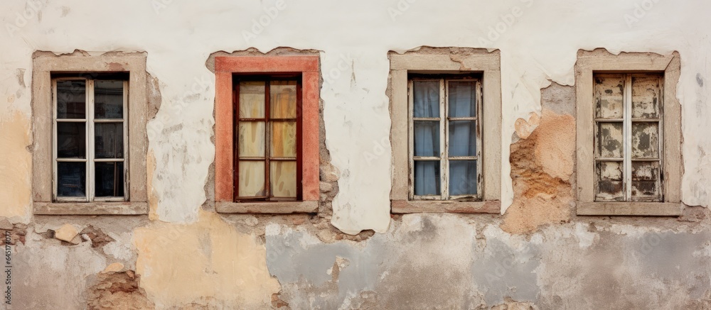 Old wall windows