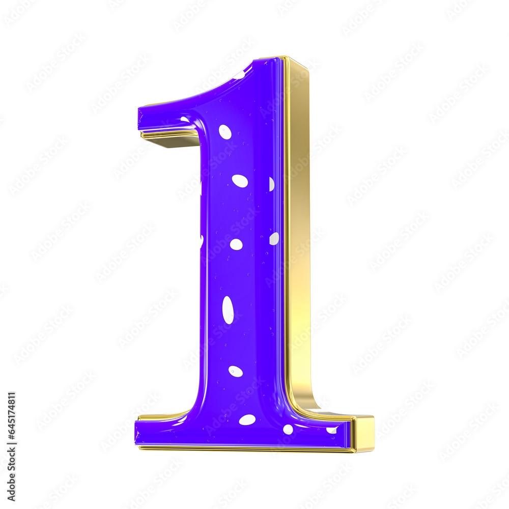 3d number made of splashes 3d number made of splashes