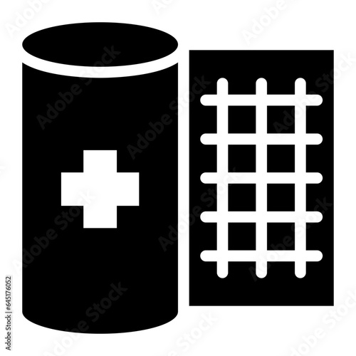 Gauze Pads solid glyph icon