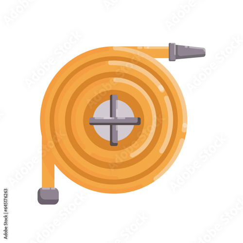 Firefighter hose roll firefighter