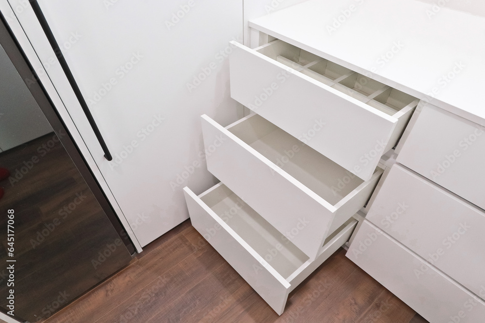 I tried to create an emotional feel by opening the drawers in steps I tried to create an emotional feel by opening the drawers in steps