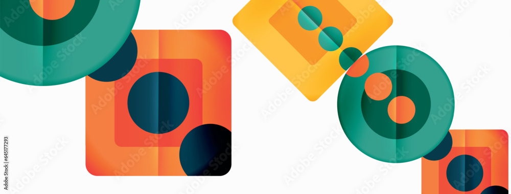 Fototapeta premium Vector modern geometric abstract background design