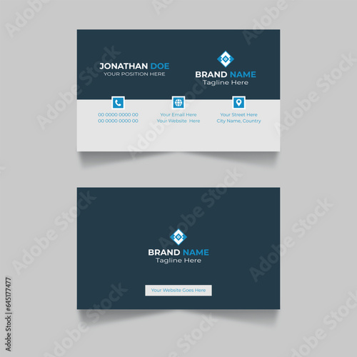 Business Card template design and minimal business card design.