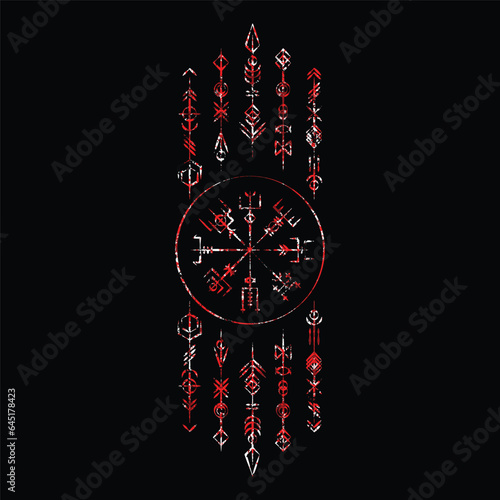 Dark runic blood symbols dreamer