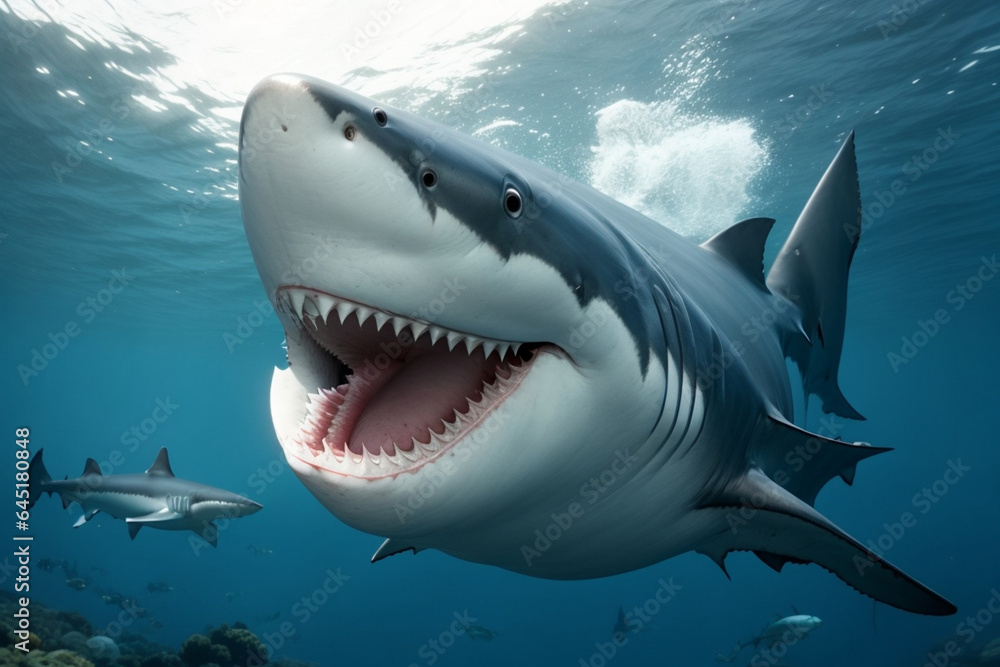 Naklejka premium shark