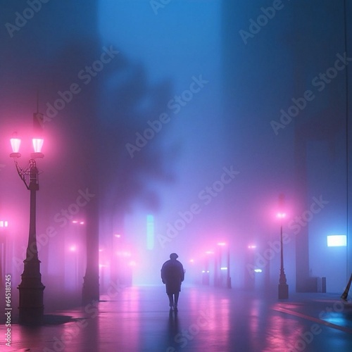 people at night