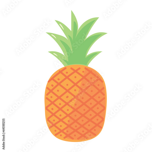 pineapple fresh fruit icon