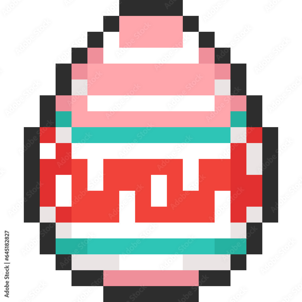 Pixel art easter egg icon Pixel art easter egg icon