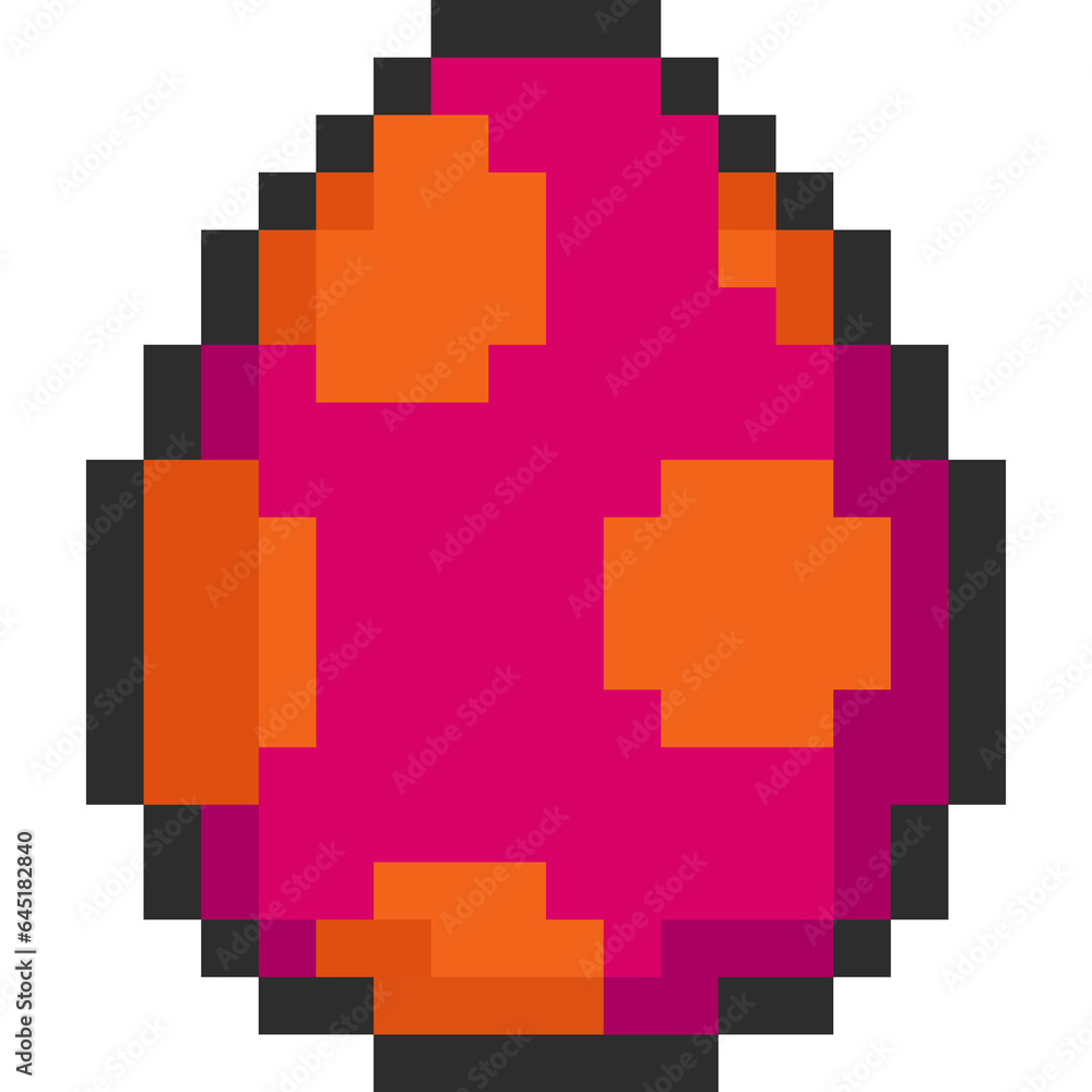 Pixel art easter egg icon Pixel art easter egg icon