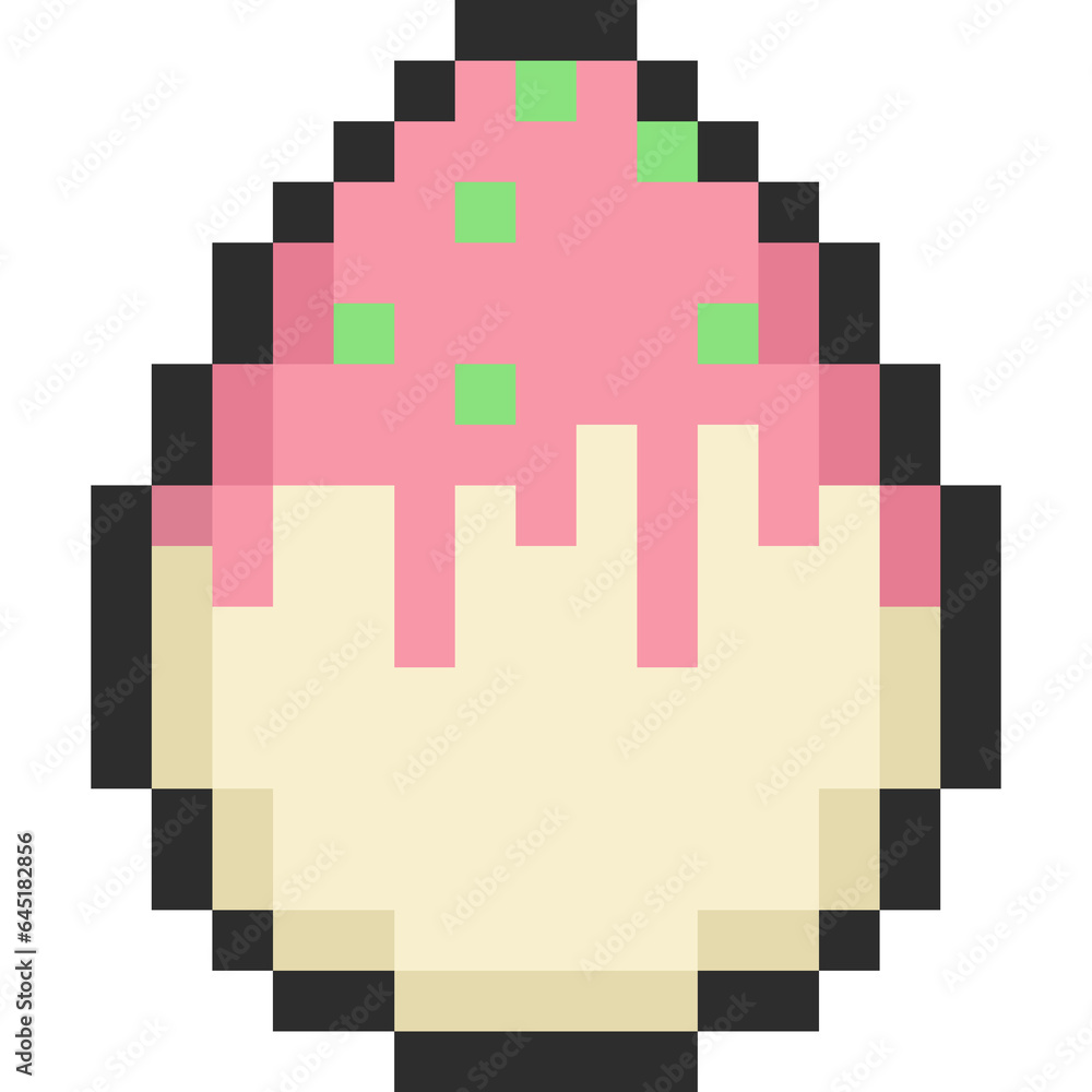 Pixel art easter egg icon Pixel art easter egg icon