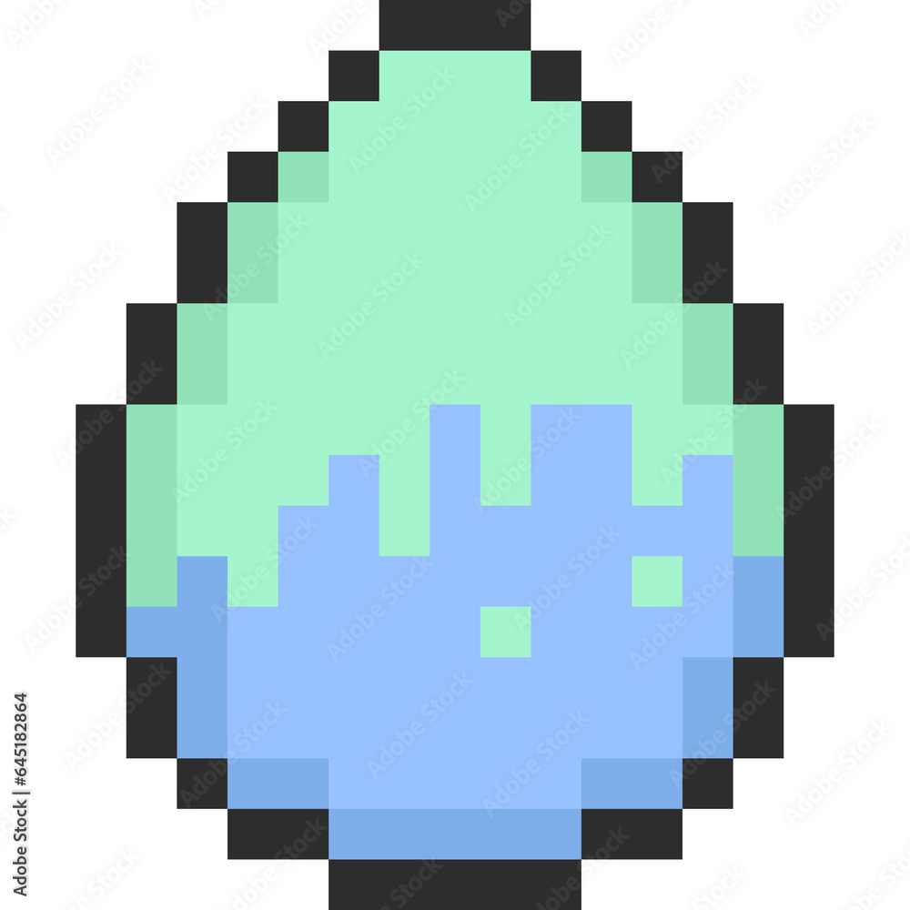 Obraz premium Pixel art easter egg icon 
