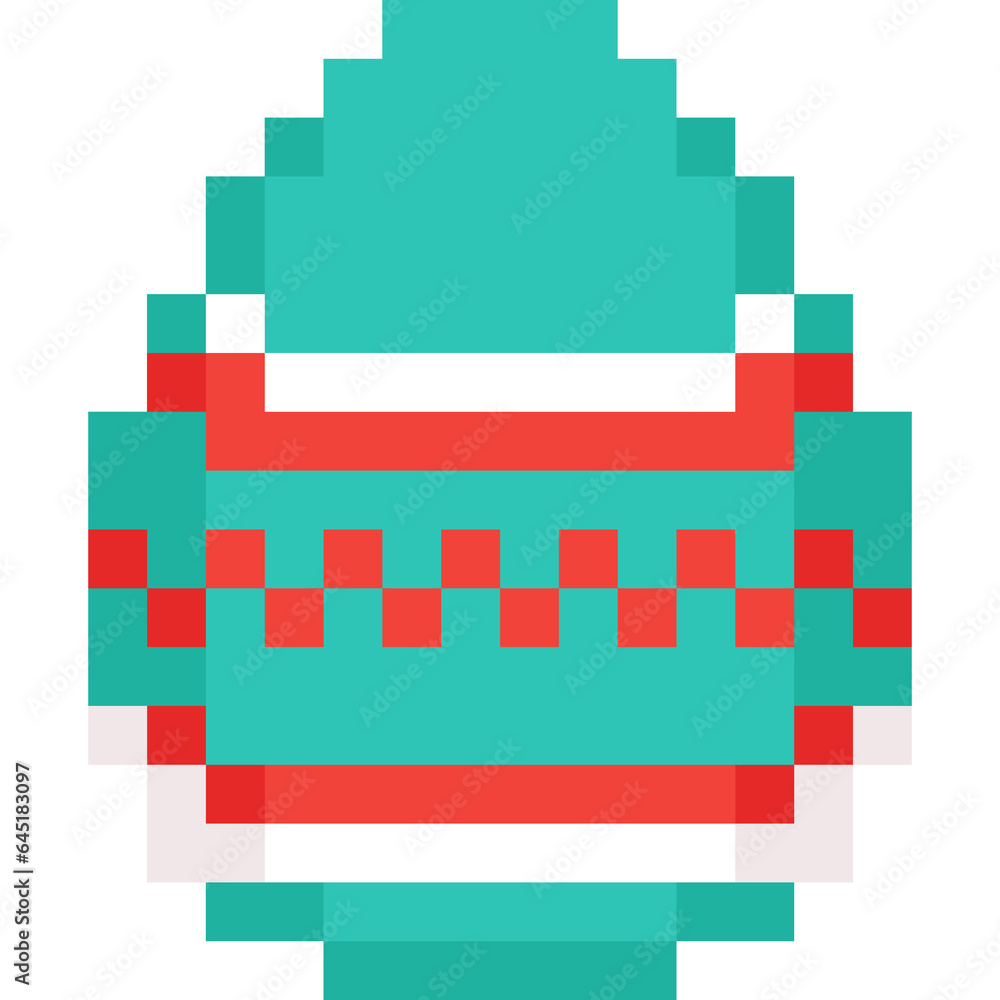 Pixel art easter egg icon Pixel art easter egg icon