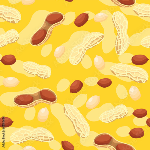 A seamless pattern of Peanuts. vector illustration.
