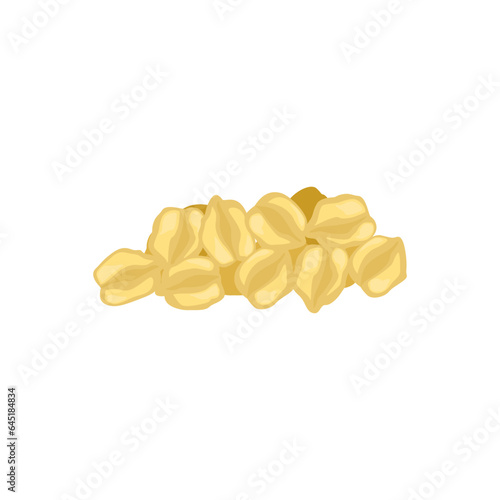 Set of Chickpea isolated on a white background. vector illustration.