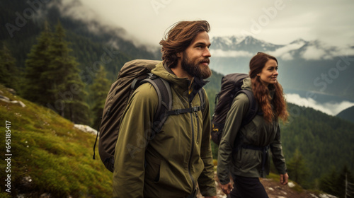 couple on the mountain