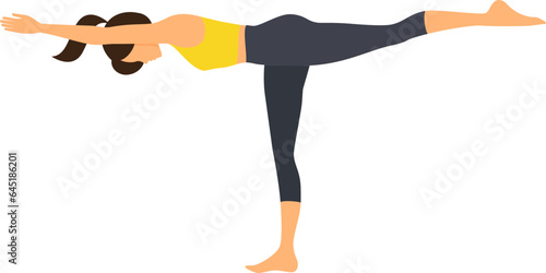 Woman activities, lunges and workout exercises vector illustration