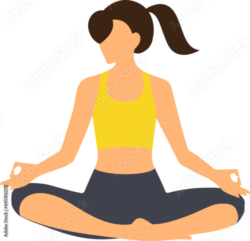 Woman activities, lunges and workout exercises vector illustration