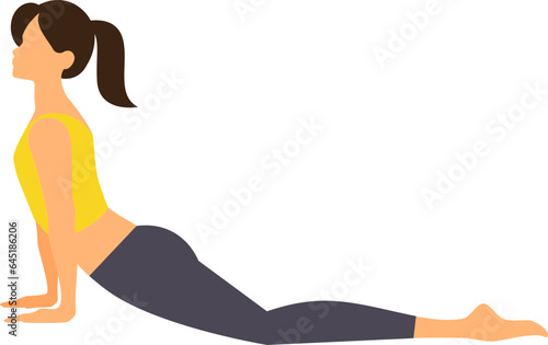 Woman activities, lunges and workout exercises vector illustration